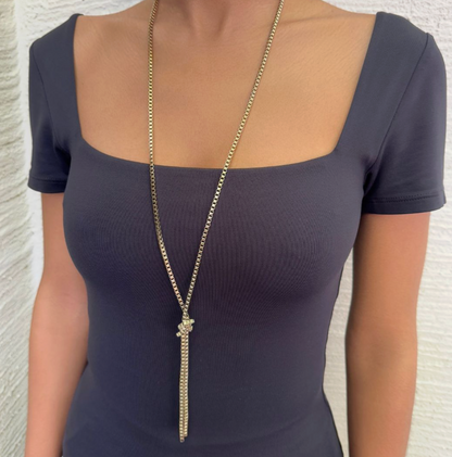 ADORNIA BOX KNOT NECKLACE