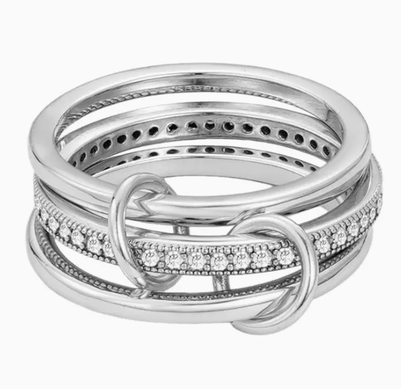 ADORNIA LORI LINKED RINGS
