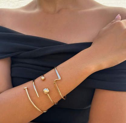 ADORNIA TOTALLY GOLDEN CUFF BRACELETS