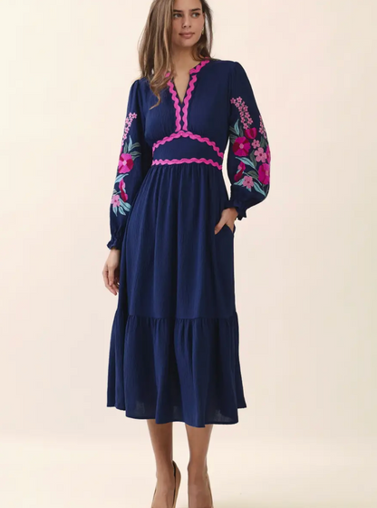 ODDI MARGOT MIDI DRESS