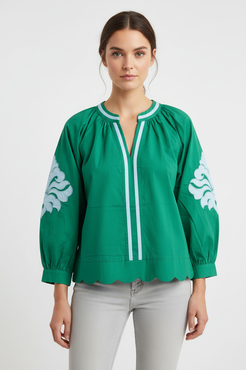 ODDI YES PEAS BLOUSE