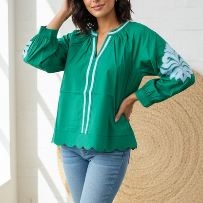 ODDI YES PEAS BLOUSE