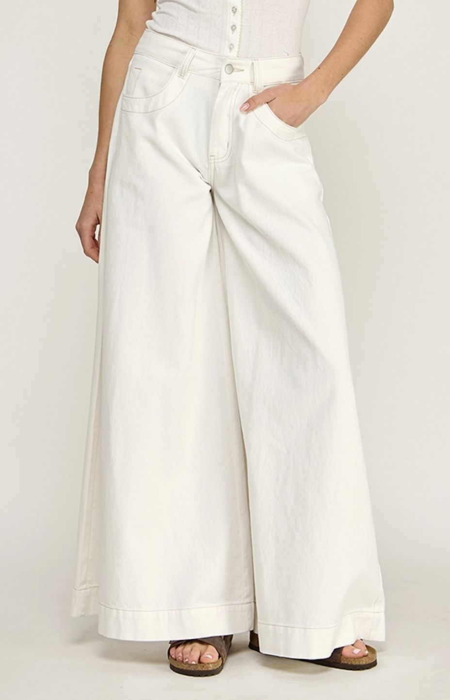 MISS LOVE PARKER WIDE LEG JEANS
