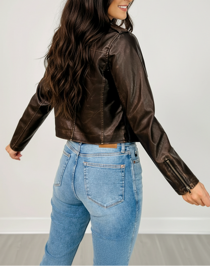 SKIES ARE BLUE ROCKSTAR MOTO JACKET