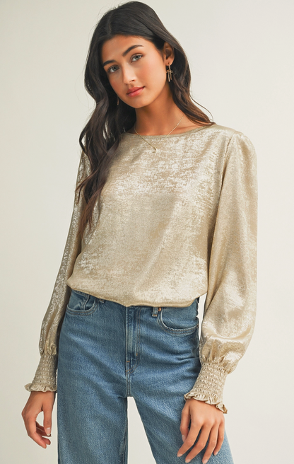 LITTLE DAISY CLOSET SHIMMER BLOUSE