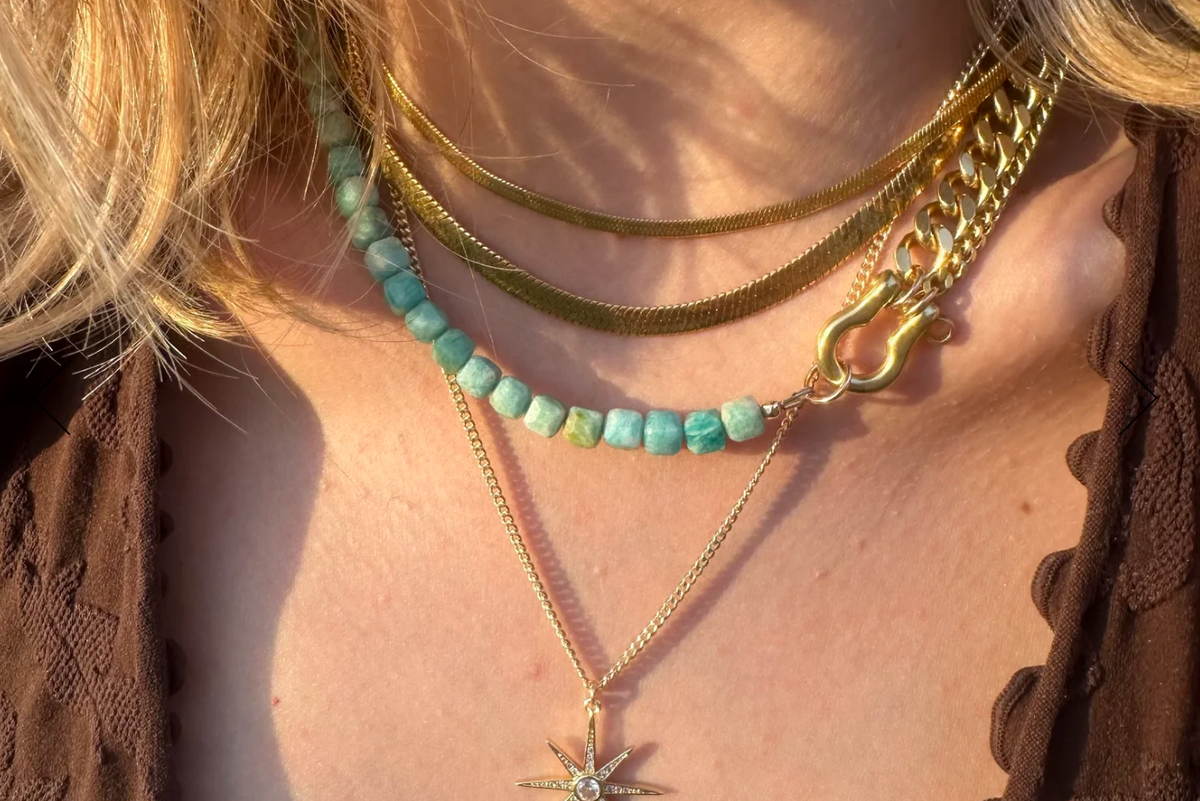 RACHEL NATHAN SHACKLE DUO NECKLACE