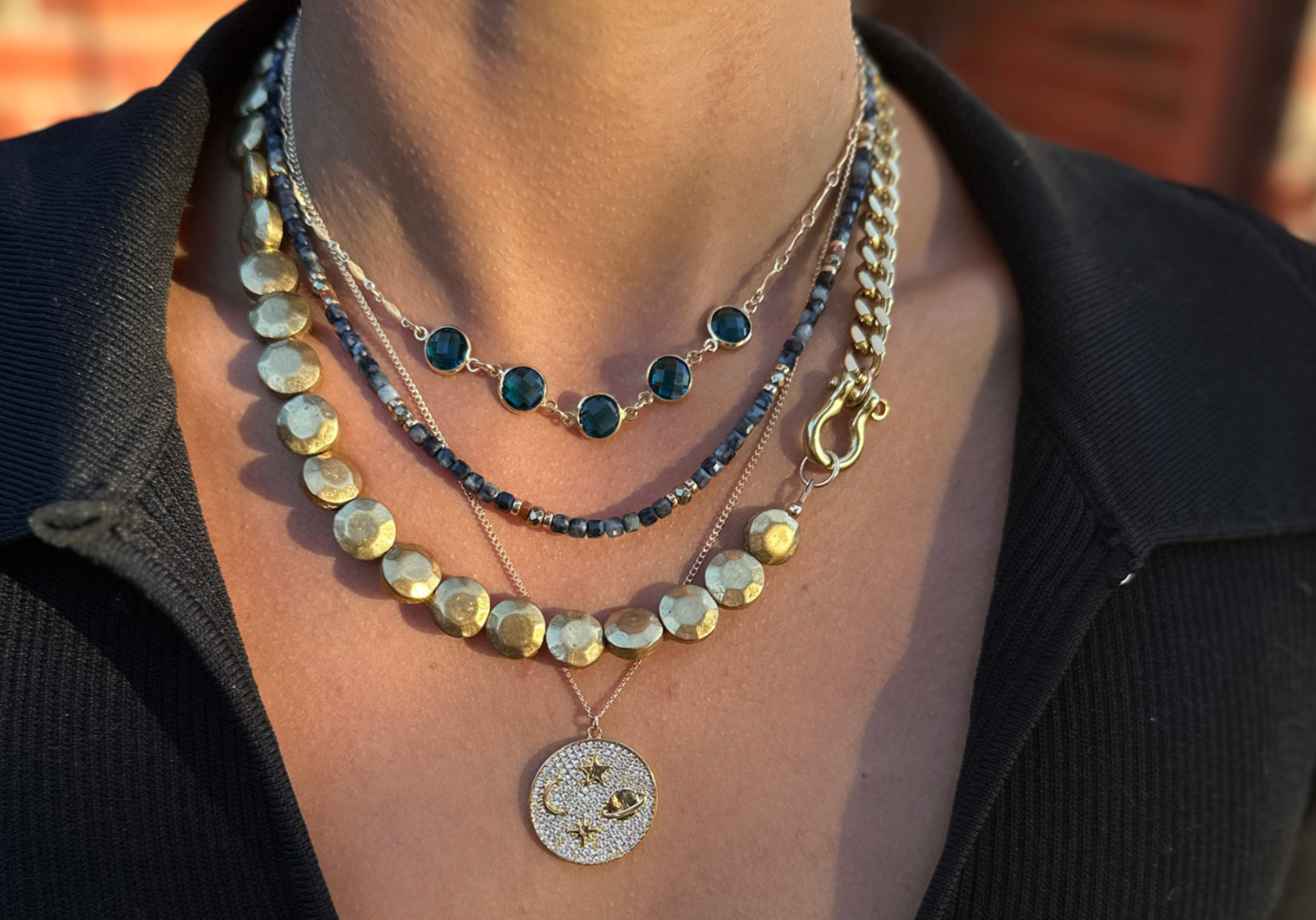 RACHEL NATHAN MINI BEADED NECKLACE