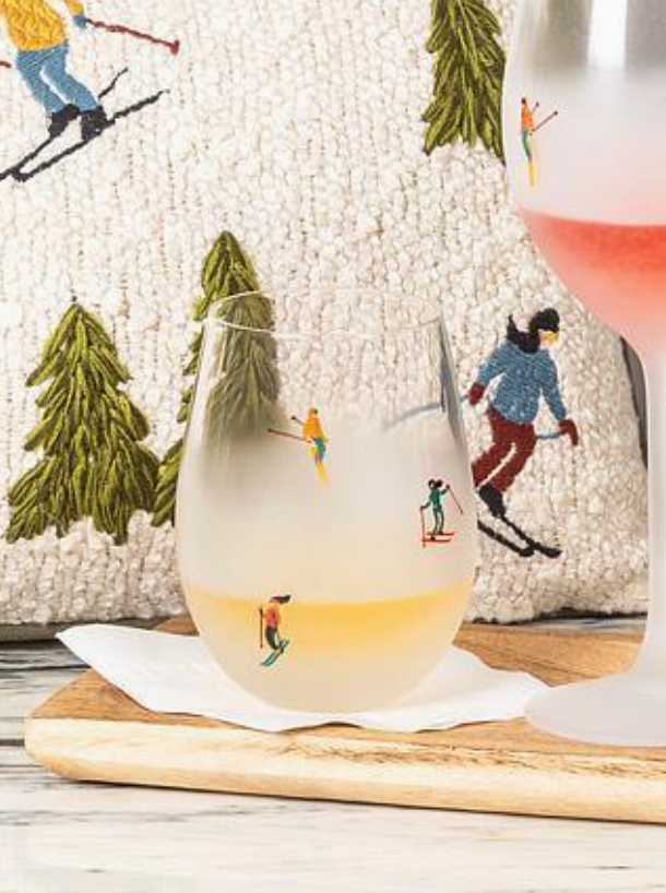 ABBOTT WINTER WONDERLAND STEMLESS WINEGLASS
