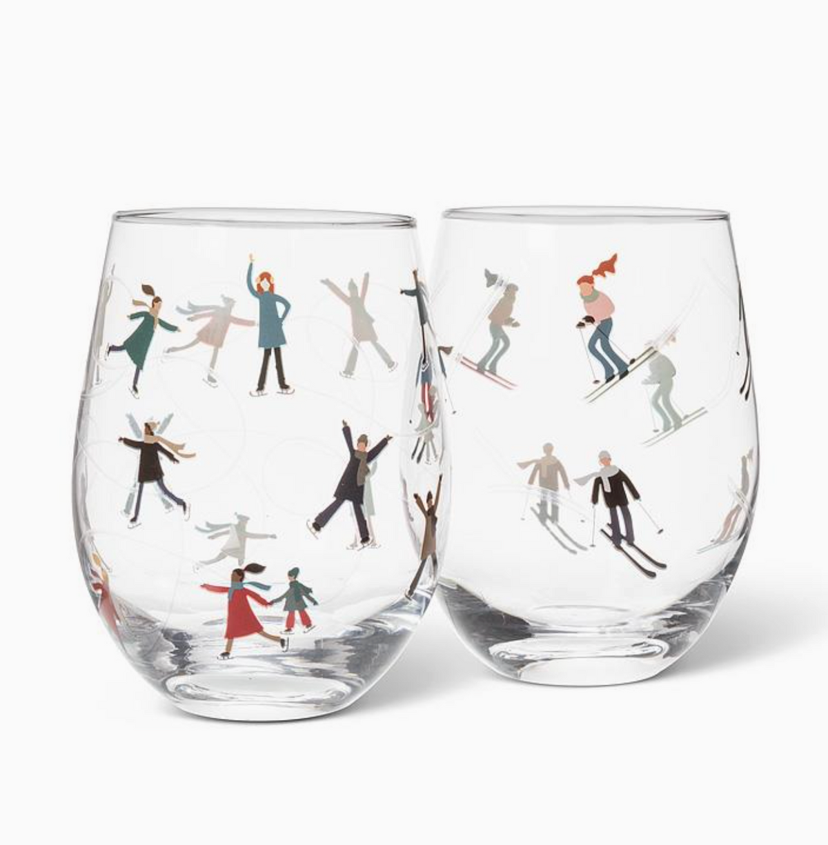 ABBOTT WINTER WONDERLAND STEMLESS WINEGLASS