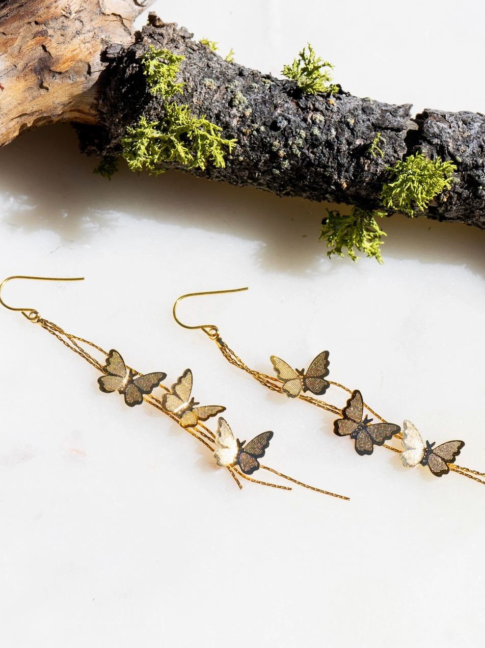 PETER + JUNE GIVE ME BUTTERFLIES EARRINGS