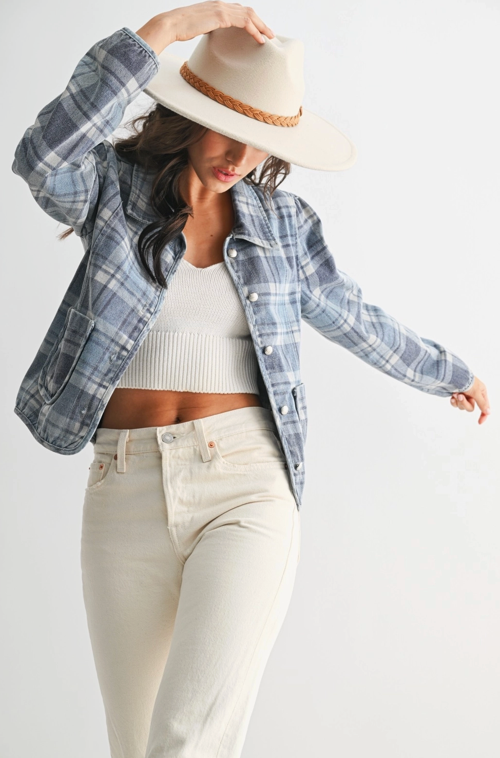 CAMELLIA WREN PLAID JACKET
