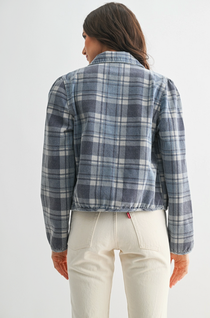 CAMELLIA WREN PLAID JACKET