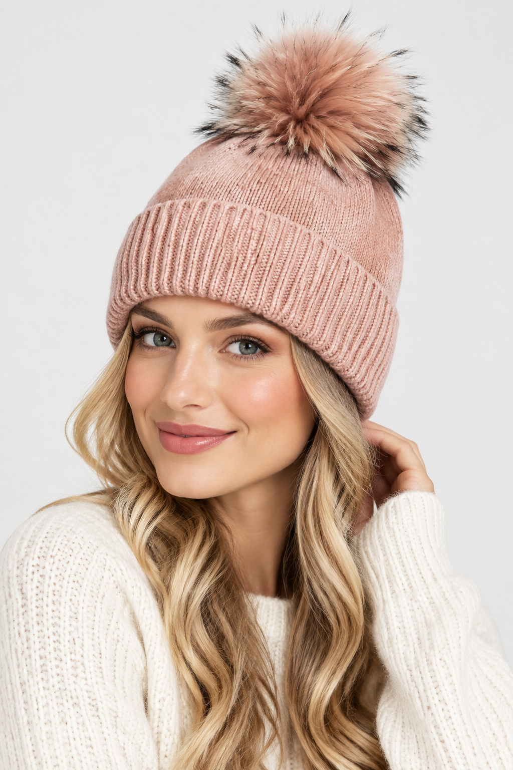 SENSIBLING ROSE POM BEANIE