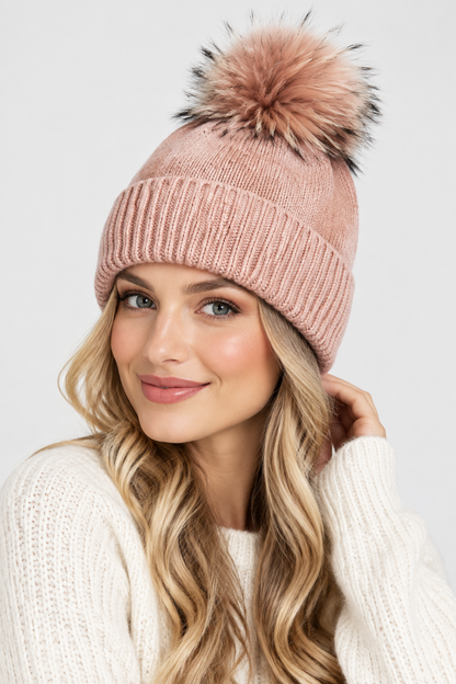 SENSIBLING ROSE POM BEANIE