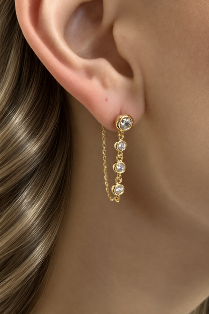 ANARCHY STREET DEMI CHAIN EARRING