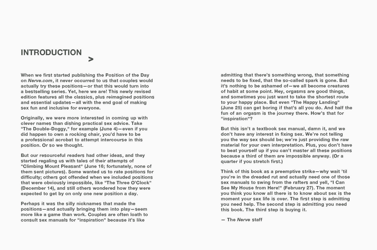 CHRONICLE BOOKS POSITION OF THE DAY BOOK