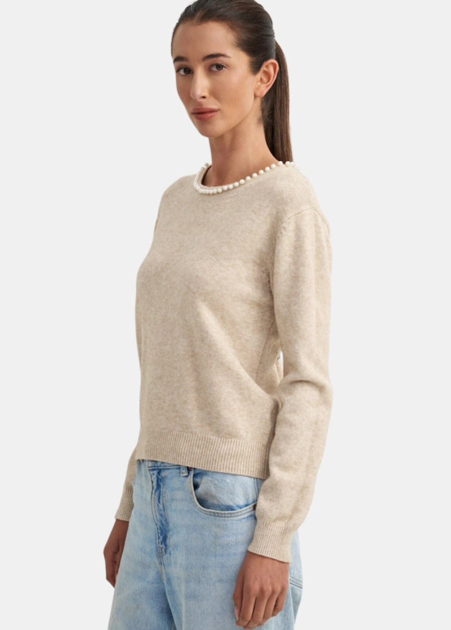 ASTRID PEARL KNIT SWEATER