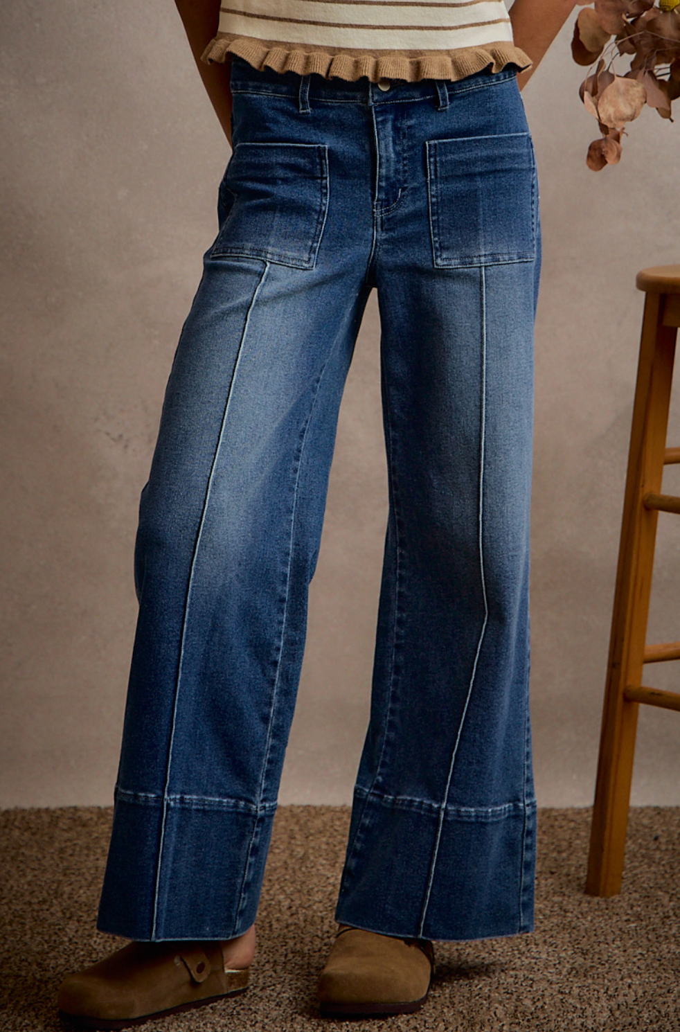 SO ME PIXIE PIN TUCK JEANS