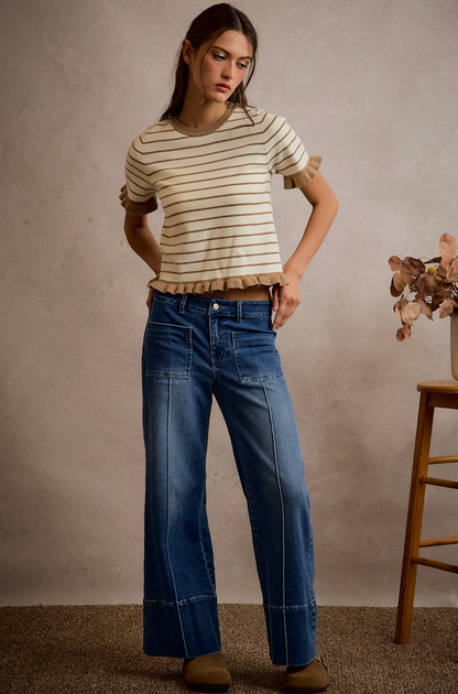 SO ME PIXIE PIN TUCK JEANS