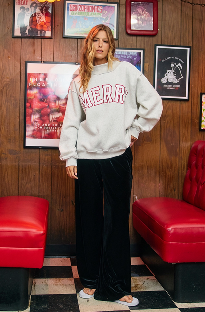 BUCKETLIST MERRY MOCK CREWNECK