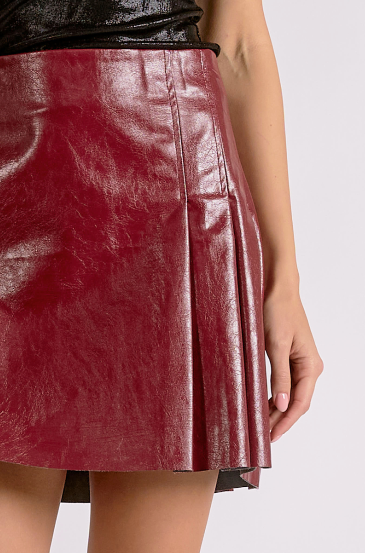 ELAN PLEATED PARTY MINI SKIRT