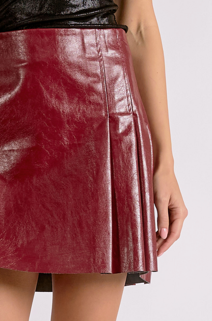ELAN PLEATED PARTY MINI SKIRT