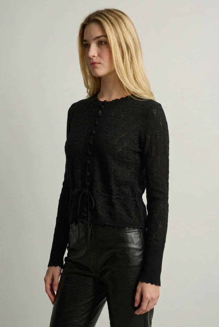 LISA TODD LOVE LACE SWEATER