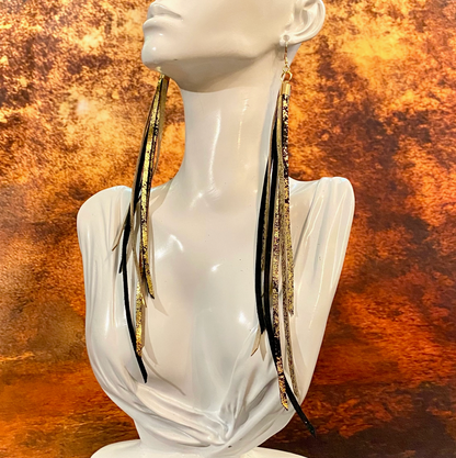 ASTALI LEATHER TASSEL EARRINGS