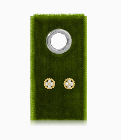 SPLENDID IRIS STAPLE STUD EARRINGS