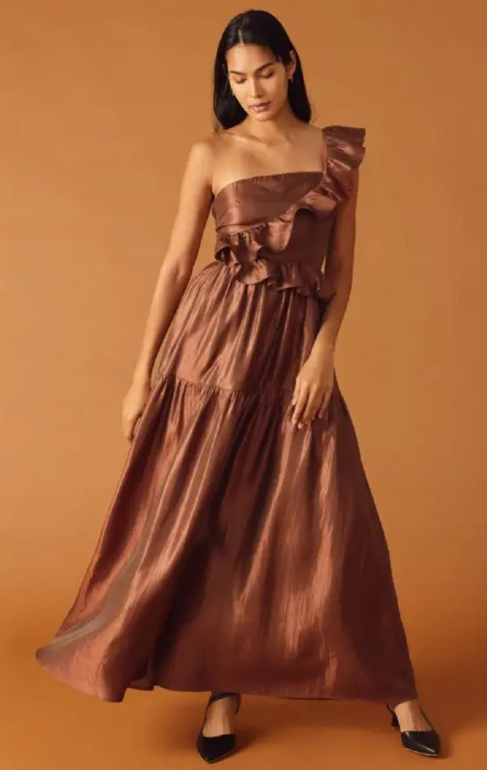 FLYING TOMATO ONE SHOULDER MAXI DRESS