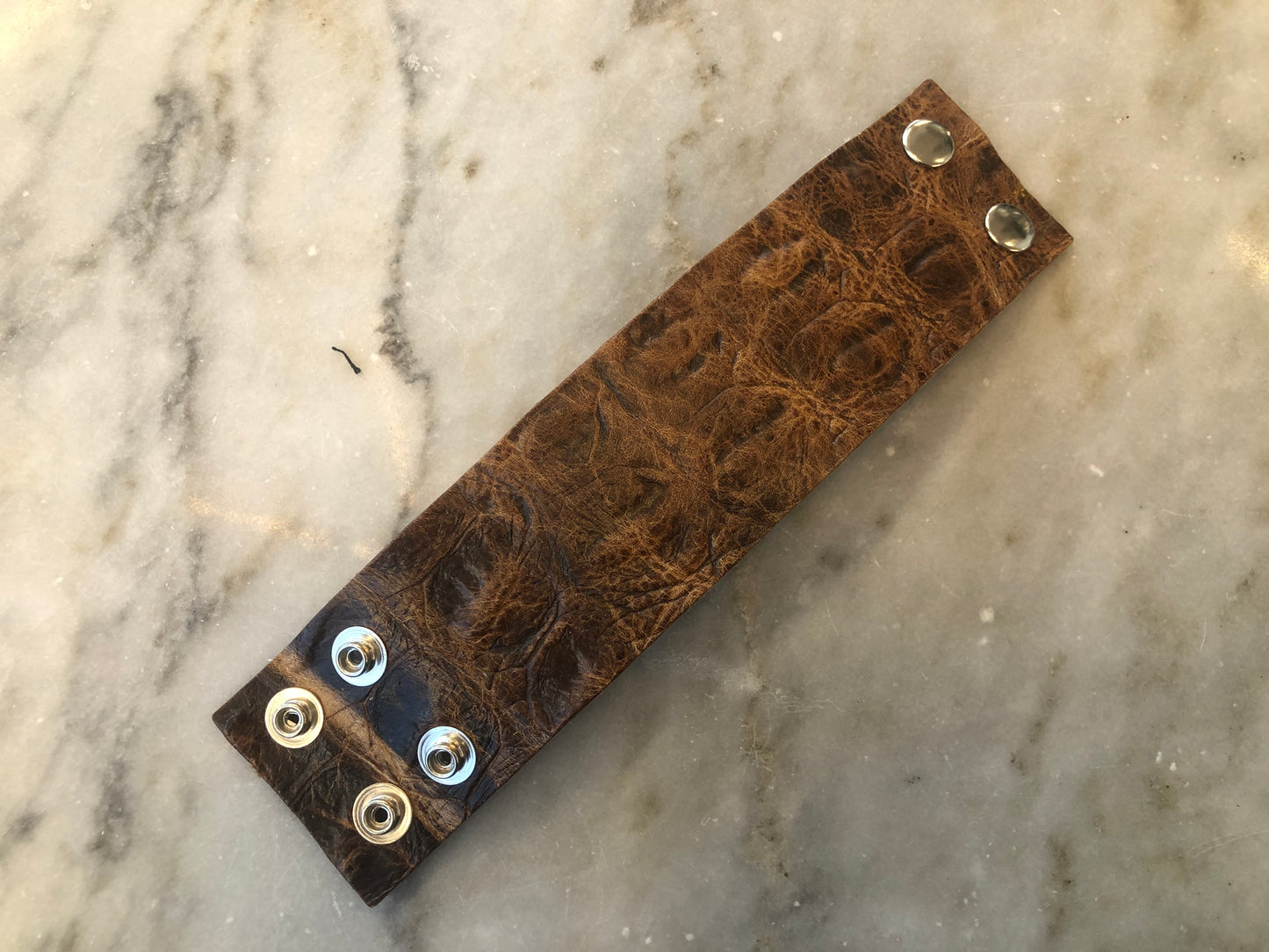 CHARLIE LEATHER WIDE WRAP BRACELET