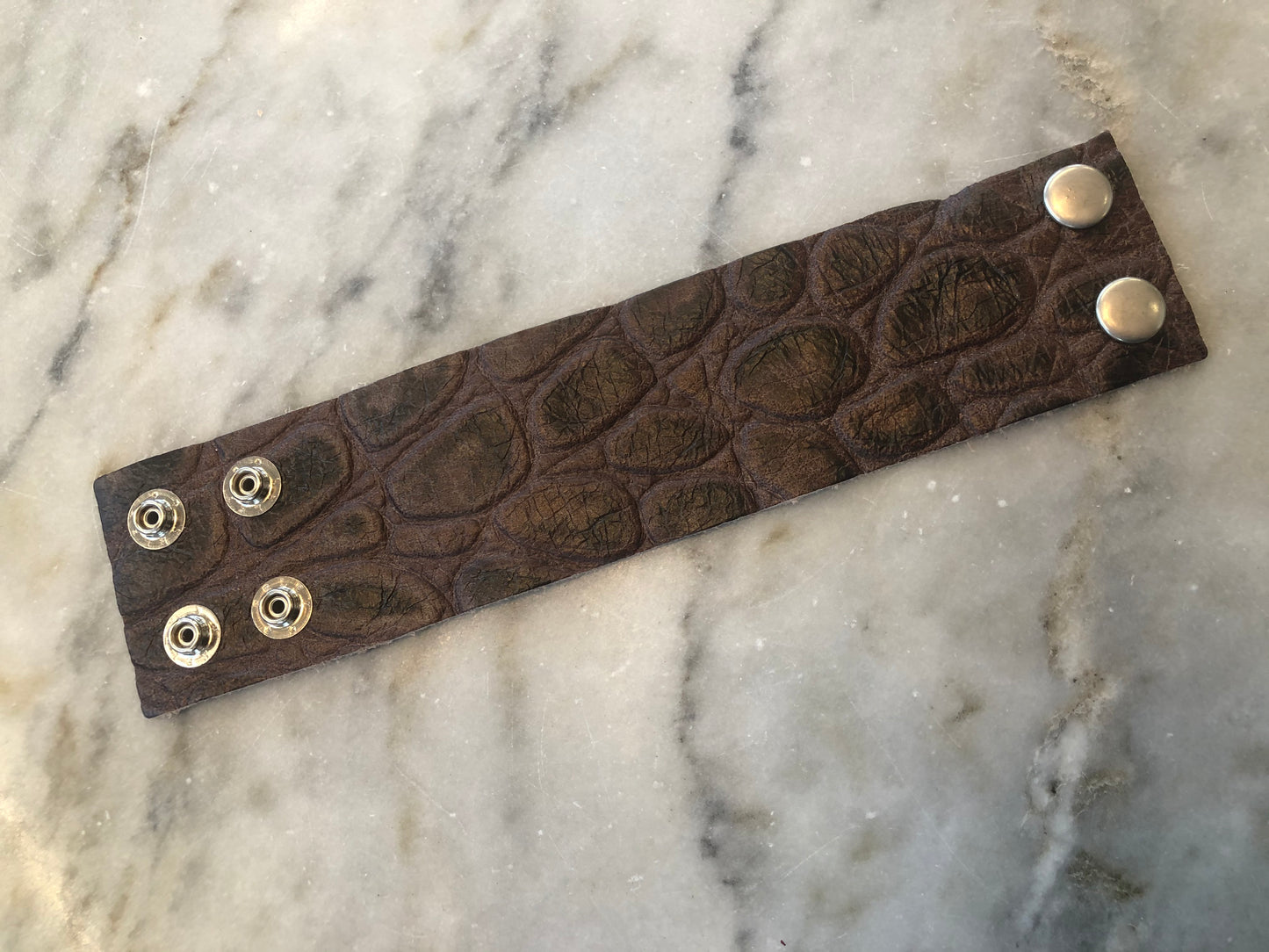 CHARLIE LEATHER WIDE WRAP BRACELET