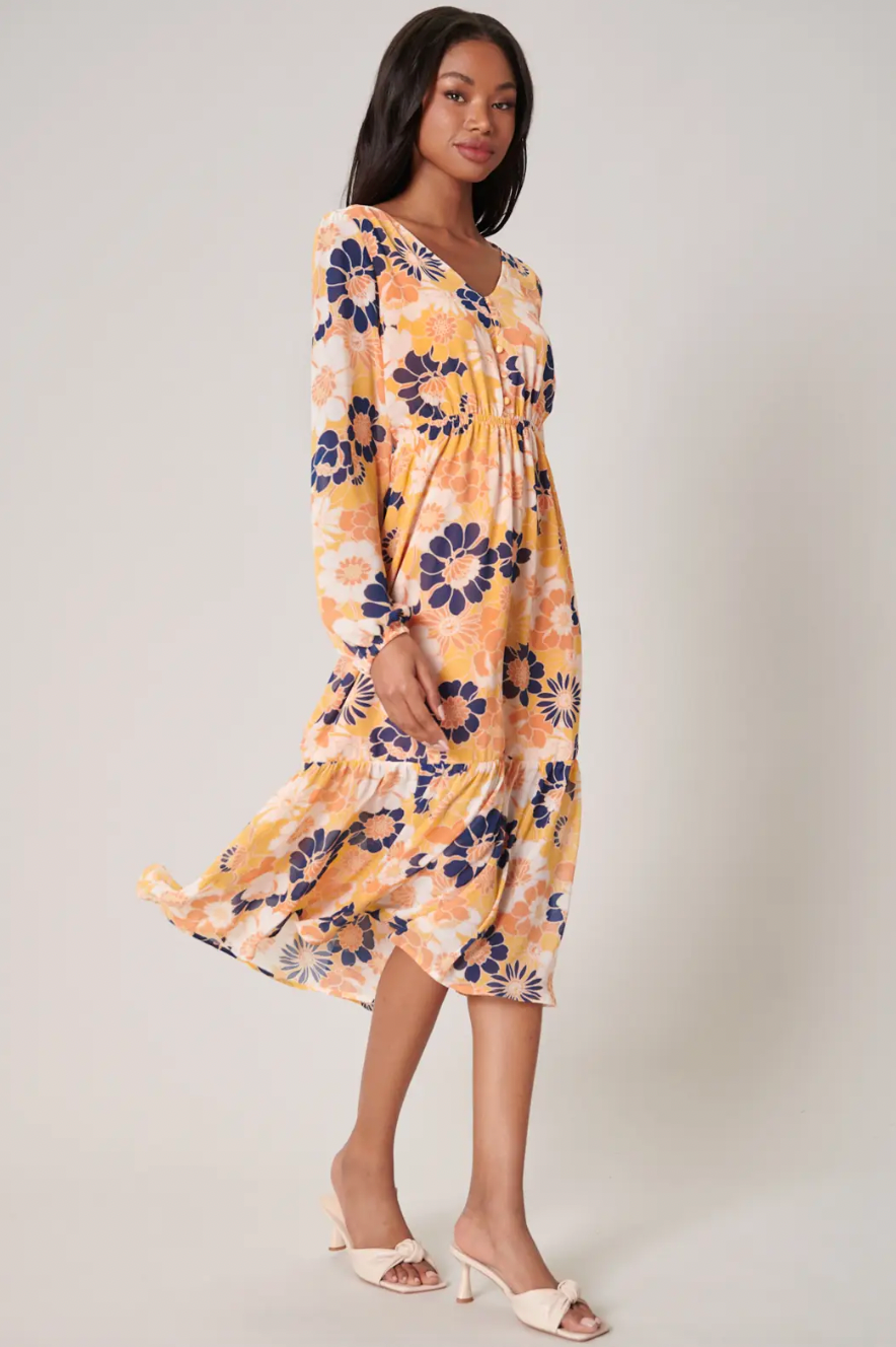 SUGARLIPS ZIPPY MIDI DRESS