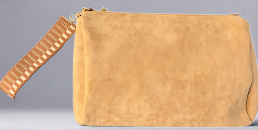 AHDORNED ZIP BAG WITH STRAP