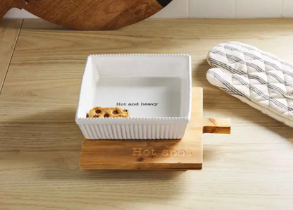 MUDPIE BAKING DISH AND TRIVET SET