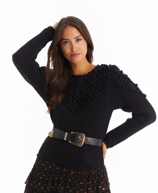 ALLISON NEW YORK POM PULLOVER