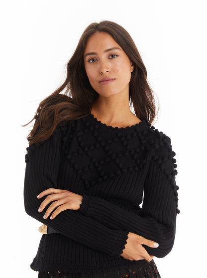 ALLISON NEW YORK POM PULLOVER