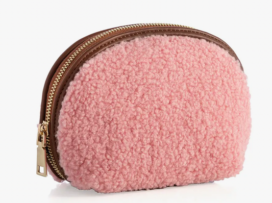 SHIRALEAH SHERPA COSMETIC POUCH
