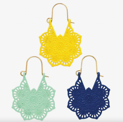 ZAD SUMMER SHADES MANDELA HOOP EARRING