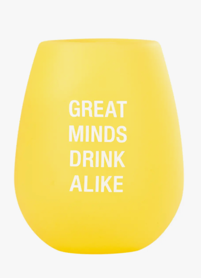 ABOUT FACE DESIGNS SILICONE WINE GLASSES