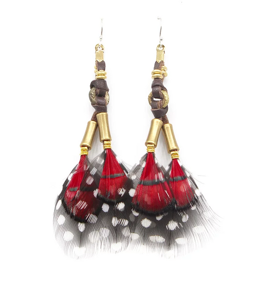 KAPOETA FEATHER EARRINGS