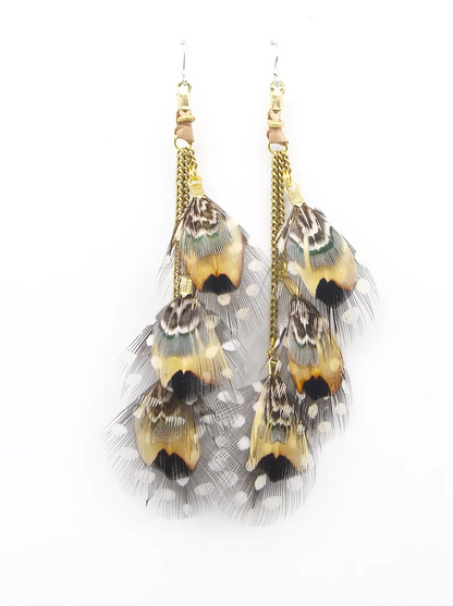 KAPOETA FEATHER EARRINGS