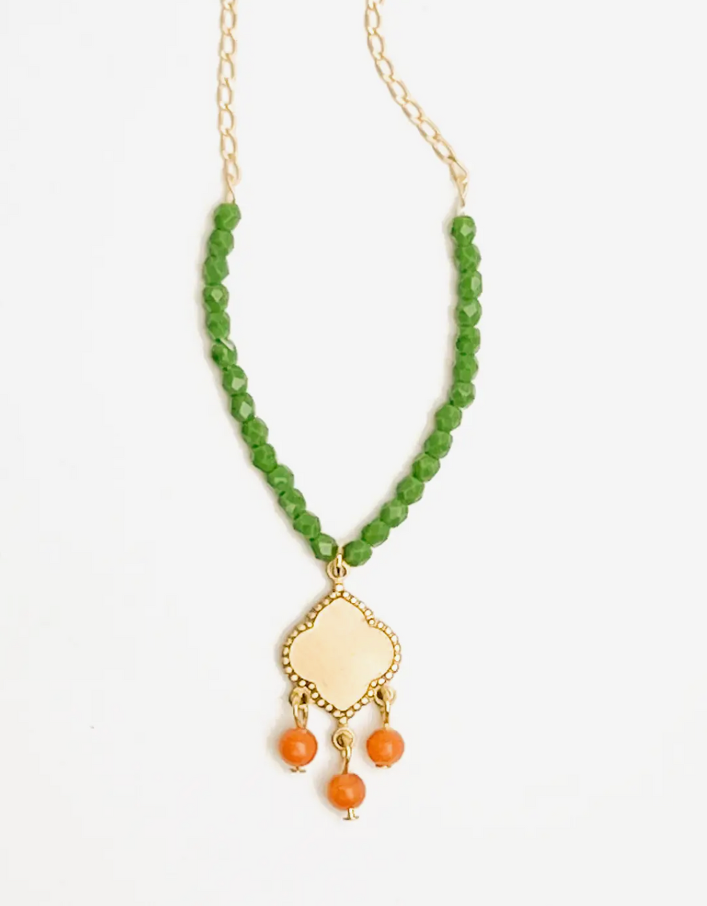 NEST PRETTY THINGS CORAL PENDENT NECKLACE