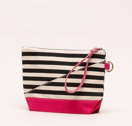 SHOREBAGS ALL-IN STRIPED WRISTLET POUCH